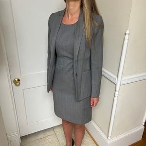 J Crew Grey smart suit set size 0